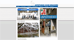 Desktop Screenshot of einhornapotheke.at
